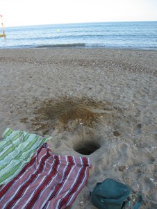 Hole.  Brought to you by Courtney.