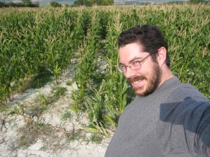 Me next to but unaware of the crop circle